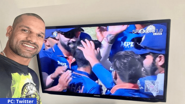 criccrank (10) Shikhar Dhawan supported Team India from home in this way, gave an introduction to sportsmanship, won crores of hearts