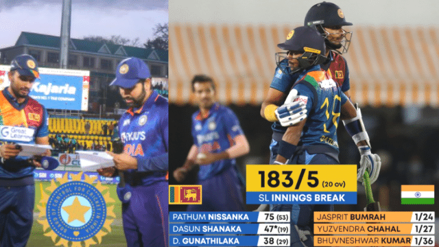 lucknow news 24 - 2022-02-26T205821.036 IND vs SL 2nd T20I: India need 184 runs to win, Nisanka-Shanka's fiery innings, score card