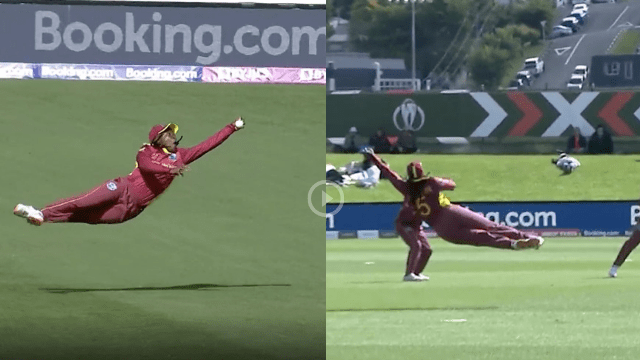criccrank - 2022-03-09T090020.701 ENG vs WI WC2022: West Indies' Dotin took an incredible catch by flying in the air, the video went viral