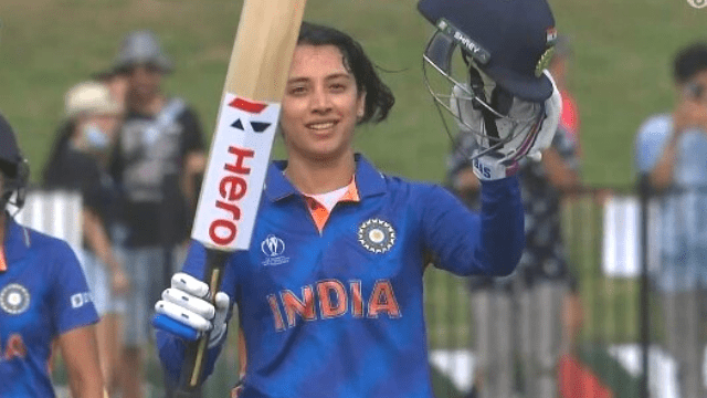 criccrank - 2022-03-12T101401.687 IND vs WI: Smriti Mandhana created history by playing an innings of 123 runs, became the first Indian woman batsman