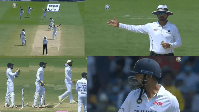 criccrank - 2022-03-12T232428.580 IND vs SL: Mayank was run out on no ball, Rohit made this demand from the umpire, Dickwella took DRS, crossed the limits of drama