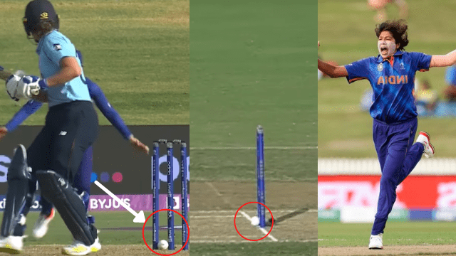 criccrank - 2022-03-16T135622.939 IN vs ENG: This player was clean bowled on Jhulan's ball, got life because of the bails not falling, the video went viral