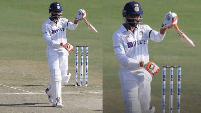 criccrank (73) IND vs SL: Jadeja completes his half-century with a four, the video of