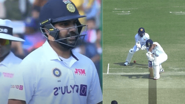 criccrank (78) IND vs SL: Rohit made the Test T20, got out after scoring 29 runs at a strike rate of 103, India's score was 109/2 till lunch