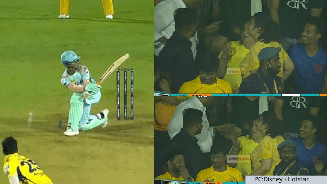 criccrank - 2022-04-01T085438.188 CSK female fan injured by Aayush Badoni's SIX: The hair-raising scene surfaced, the video went viral