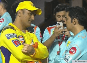 Dhoni and Gambhir were seen together after the match, the video of the meeting of the veterans went viral, there was a fierce reaction on social media