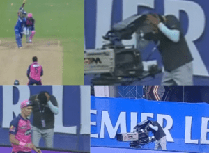 IPL2022: Tilak Verma hit a six on the head of the cameraman, the video went viral