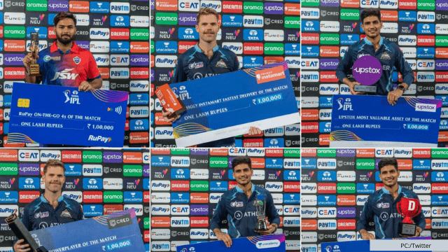 criccrank - 2022-04-03T084808.027 MI vs RR: Gujarat thrashed Delhi by 14 runs, Shubman Gill got these 4 awards, these 3 players became rich