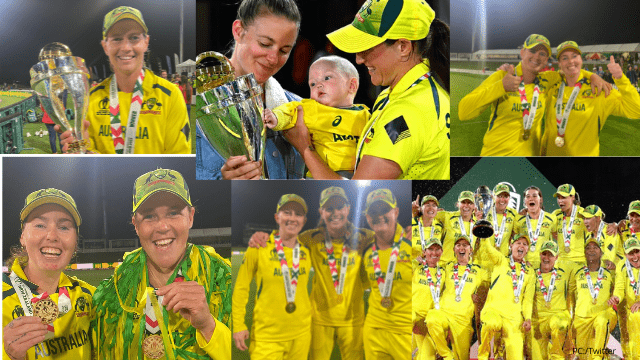 criccrank - 2022-04-03T150658.274 AUS vs ENG: After becoming the world champion for the 7th time, the photo of the AUS women's team went viral, the child was special