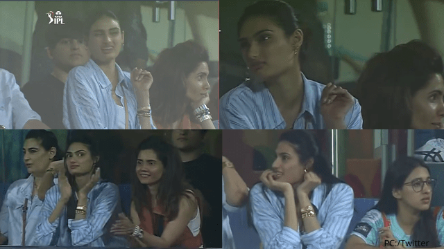 criccrank - 2022-04-11T105636.958 IPL 2022: Lokesh Rahul's girlfriend Athiya made headlines more than RR's victory, photos of reaction went viral