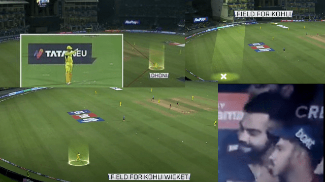 criccrank - 2022-04-13T172026.147 RCB vs CSK: Virat got stuck in Mahendra Singh Dhoni's maze like this, Virat was stunned to see the game plan of getting out on the screen
