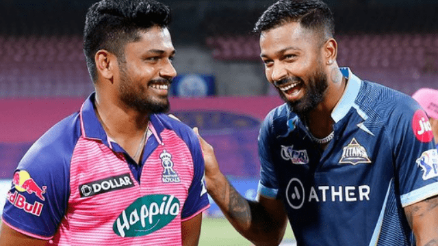 criccrank - 2022-04-14T192844.484 RR vs GT: Sanju decided to bowl after winning the toss, star bowler out, Hardik made these 2 big changes, see playing XI