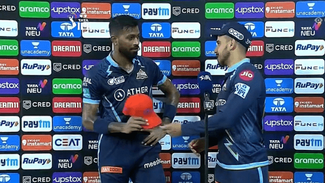 criccrank - 2022-04-14T214147.527 RR vs GT: Hardik scored 87 runs to get Orange Cap, GT hit 192/4, Miller-Abhinav also shined