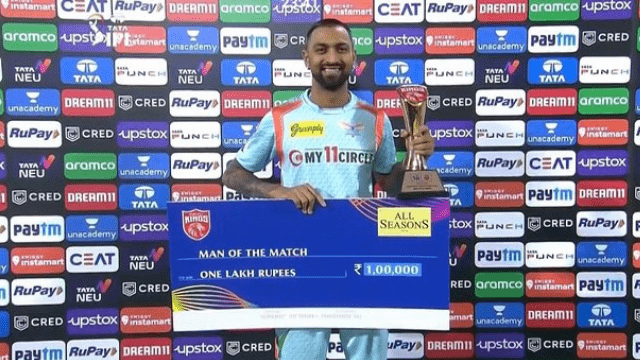 IPL 2022: After becoming the man of the match, Krunal gave the credit for the performance, not the captain-mentor