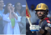 Video: Anushka was happily out of control on Virat Kohli's half-century, screamed and cheered