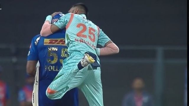 IPL 2022: Krunal pays off Pollard, leaves KISS after getting out, video goes viral