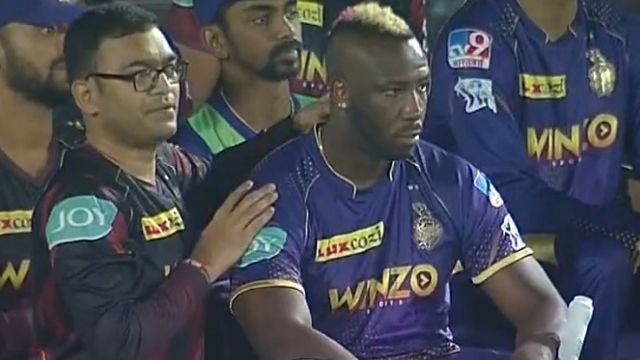 KKR vs SRH: Eat food before bringing storm, then get massage and then Russell hits 49 runs, photos go viral