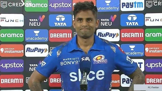 criccrank (37) MI vs KKR: Despite half century, Suryakumar is not happy because of this, all the anger came out on it, MI hit 161/4