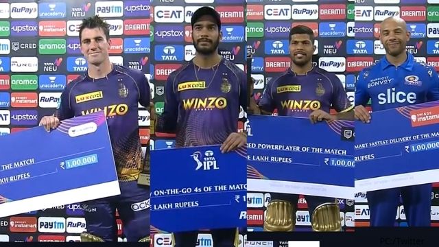 criccrank (41) MI vs KKR: KKR's 5 wicket win over MI, Cummins stormy innings, became player of the match, these 4 players became rich