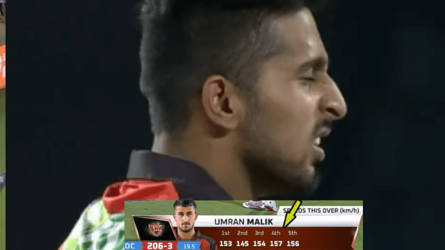 Video: Umran's fastest ball of the season coming at a speed of 157 km, Pavel wreaked havoc, hit the monster four
