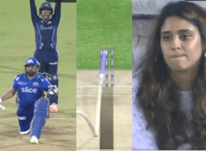 Wife Ritika disappointed by Rohit's dismissal, Hardik turned the entire match over with DRS on NOT-OUT