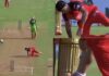 Duplessis's rocket shot hitsFarooqui's legsscreamed in pain