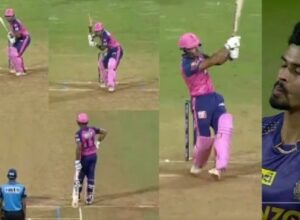 Riyan Parag's Tehelka, Shreyas's face spoiled by a 91m six on Tim Southee's ball