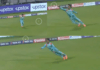The ball rotated 90 degrees during fielding, Ayush Badoni hit the ball for a four, wondered