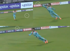 The ball rotated 90 degrees during fielding, Ayush Badoni hit the ball for a four, wondered