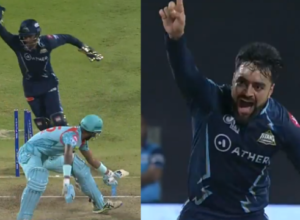Rashid Khan's spin and Saha's quickness make Krunal out
