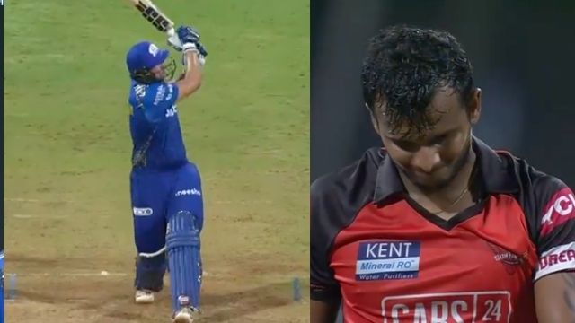 criccrank - 2022-05-18T003507.863 6,6,6,6 Team David created havoc in Natarajan's over, hit 4 rocket sixes in 1 over, Sara Tendulkar jumped