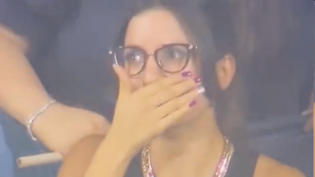 Hardik's "bat" started beating in the air, Hardik's wife Natasha was shocked, drama happened in the live match