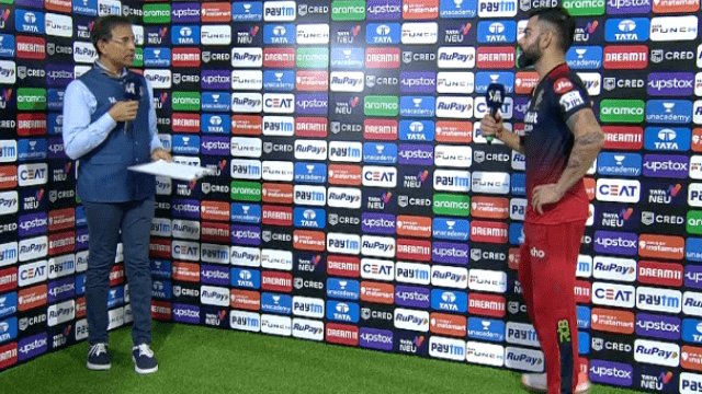 IPL2022: Virat Kohli, man of the match, ignored everyone and gave credit for this one person's performance