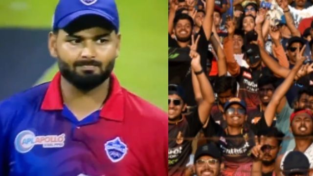 criccrank - 2022-05-22T195708.545 RCB fans raised slogans of RCB-RCB in live match between MI vs DC, a headache for Rishabh Pant