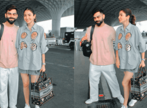 Video: Anushka seen in hot pants at the airport with Virat, will blow the cost of the bag in her hand