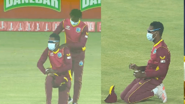 Untitled design - 2022-06-13T183014.266 Video: The match against PAK suddenly created a stir, West Indies player wore a mask, know the reason