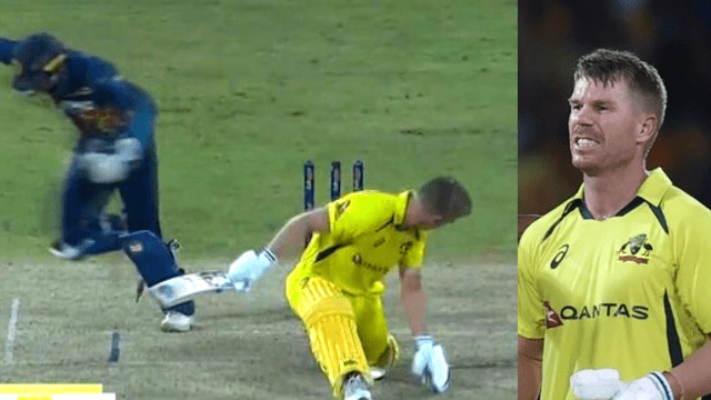 criccrank - 2022-06-22T130352.284 Warner was out for 99 runs, screamed, Dhoni's spirit entered Dickwella, stumped vigorously