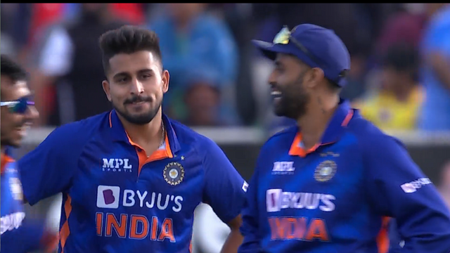 Umran's rocket speed ball blew "middle stump", batsman stunned! IND beat Derbyshire by 7 wickets