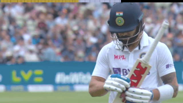 Virat Kohli's luck left again on the score of 20 runs, such a misfortune's missed catch also came