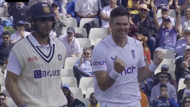 Video: James Anderson did all the work for Shubman Gill, got out after hitting 4 fours