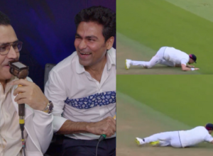 When Anderson dropped Jadeja's catch, commentator Sehwag said, "The elderly Anderson has dropped the catch",