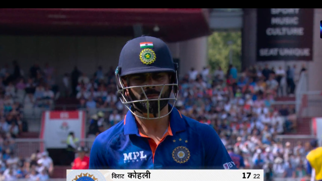 Rohit Sharma-Virat was out for 17 runs, Reece Topley lost his wicket on this ball, shadow silence on the field