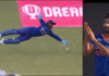 Sanju Samson's "dive" helped India thrash West Indies by 3 runs