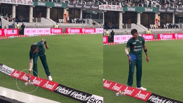 CED37132-99BA-42A6-A8F3-67DF3F9F30E2 INDvsPAK: This player of PAK reached with tiffin in live match, started eating bananas instead of fielding