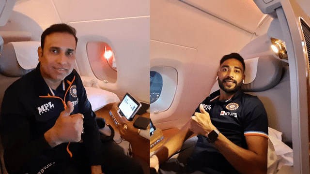 INDvsZIM: Team India leaves for Zimbabwe tour, Rahul Tripathi seen with Dhawan-Siraj on the plane
