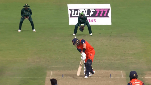 Harish Rauf's brilliant inswing made this Netherlands batsman clean bold