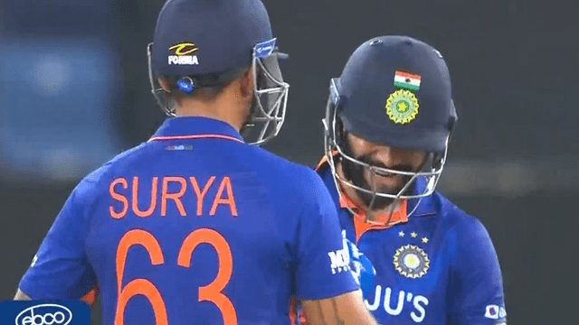 Suryakumar played " no look shot", shattered the glass of the fridge, Mr. 360 degree showed his flair