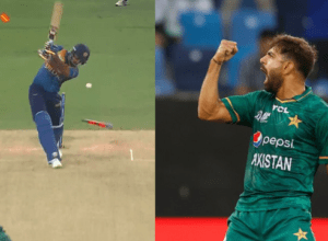 Haris Rauf hit Gunaratne on the ball of 151 km "Rocket speed", blown Sri Lanka's senses