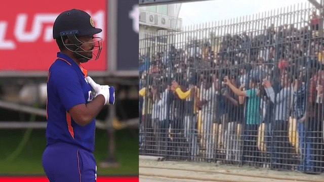 25853621-81D0-4AC4-A0D5-EFDA148228DA Along with this, the public became crazy, Sanju's name echoed all over the ground, ended the match with a six.