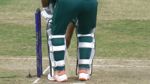 Despite the ball hitting the wicket, the umpire gave NOT OUT to Fakhar Zaman, the bowler was stunned